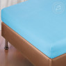 Простыня на резинке из поплина Лагуна